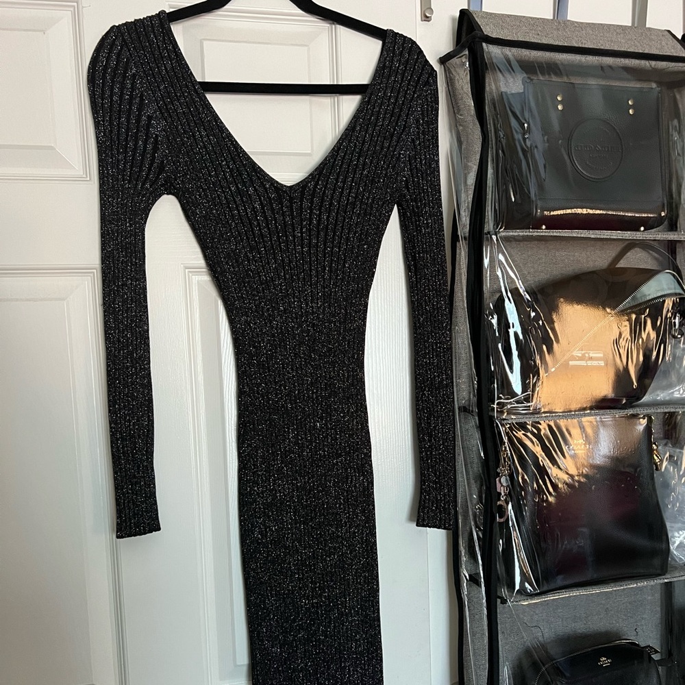Midi Sparkle Dress. Super Stretchy.